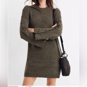 Madewell Donegal Forest Sweater Dress